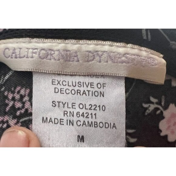 Vintage California Dynasty Y2K Floral Strappy Night Gown Lingerie Sz Medium Wome - Picture 5 of 9